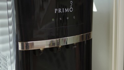 Primo 601001 Industrial Hot & Cold Bottom Loading Water Dispenser & Coffee  Maker - black/ stainless ste