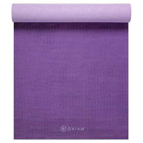 Gaiam 2 Color Premium Yoga Mat Plum Jam 6mm Target