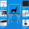 Professional Dog Pet Grooming TableAdjustable with Overhead Arm, Two Grooming Noose Mesh Tray - 3 of 4