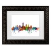 Trademark Fine Art Michael Tompsett Cleveland Ohio Skyline Matted Framed Art - 2 of 4