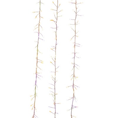 Kurt Adler 300-Light 9.8-Foot Dual Color LED Cluster Garland