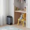 Innovaze 2 Gal / 8L Slim Carbon Steel Trash Can and Plastic Bag Organizer Set, Soft-Close Pedal Bin for Home, Office or Kids’ Room - 4 of 4