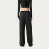 Anna-Kaci Active Women's Wide Leg Lounge Pants with Wrap Tie Waistband and Relaxed High Waist Fit - 4 of 4
