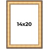 PosterPalooza | Traditional Gold Picture Frame - UV Acrylic, Foam Board Backing, Hanging Hardware - 2 of 4