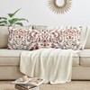 Sweet Jojo Designs Women Girl Body Pillow Cover (Pillow Not Included) 54in.x20in. Boho Floral Wildflower Ivory Orange Burgundy - 3 of 4