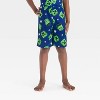 Boys' Minecraft Button-Up Pajama Set - Blue - 4 of 4