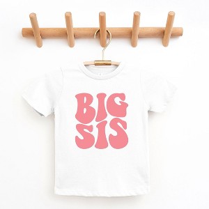 The Juniper Shop Big Sis Wavy Toddler Short Sleeve Tee - 1 of 2