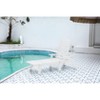 PAGED Patio Chaise Lounge Modern Adjustable Lounge Chair with Wheels, Armrests and Cup Holder for Garden, Poolside - 2 of 4
