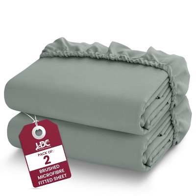 Microfiber Fitted Sheets Deep Pocket Up to 16-Inch , Ultra Soft , Easy Fit , Hypoallergenic Fitted Bed Sheets - Lux Decor Collection