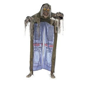 Halloween Express Animated Looming Ghoul Walk-Through Halloween Decoration - 10 ft - Gray - 1 of 2