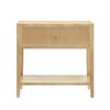 PAGED Wooden Nightstand with Drawer and Open Shelf, Modern End Table Bedside Storage Cabinet for Bedroom, Living Room - 2 of 4
