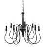 Elegant Lighting Flynx 9 lights pendant in black - 3 of 4