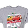 Women's - Disney - On The Highway To Holiday Fun Cropped Graphic T-Shirt - 2 of 4