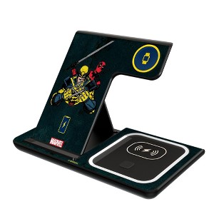 Keyscaper Marvel Deadpool Wolverine Badge 15-Watt 3 in 1 Charging Station - 1 of 4
