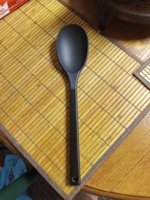 Stainless Steel and Nylon Solid Spoon Matte Black - Figmint™