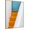 Amanti Art 32"x42" Stairs by Markus Auerbach Framed Canvas Wall Art Print : Modern Vertical Lithograph, Polystyrene Frame - 2 of 4