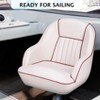 Pontoon Captain Bucket Seat with Thickened Sponge Padding Fishing Chair for Boats Sightseeing Speedboat Canoe - 2 of 4
