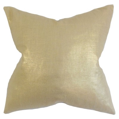 Gold Sequin Square Throw Pillow (18"x18") - The Pillow Collection