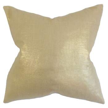 Gold Sequin Square Throw Pillow (18"x18") - The Pillow Collection