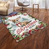 Lomsoe Cute Christmas Elk Print Flannel Blanket - All Seasons Soft and Warm Throw Blanket for Bed, Napping, Camping, Travel, Office - 4 of 4