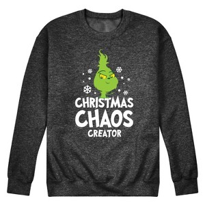 Men's - The Grinch - Little Grinch Christmas Chaos Creator Graphic Fleece Sweatshirt - 1 of 4