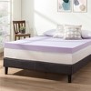 Mellow Ventilated Memory Foam Lavender Infusion 4" Mattress Topper - 2 of 4