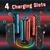 Fosmon Charging Station for Nintendo Switch 2 Controller Joy Con, 4in1 Switch 2 Joycon Charger Dock with LED Indicator and RGB Light - 2 of 4