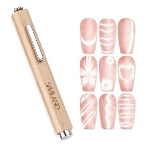 Saviland Professional 3-in-1 Cat Eye Magnetic Gel Tool Kit - N35 Neodymium Magnet Wand with Dual-Ended Effects for Salon Nail Art. - 1 of 4