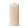 tagltd Chapel 3X6 Ivory Pillar Paraffin Wax Candle Unscented Drip-Free Long Burning 85 Hours For Home Decor Wedding Parties Set of 3 - 2 of 4