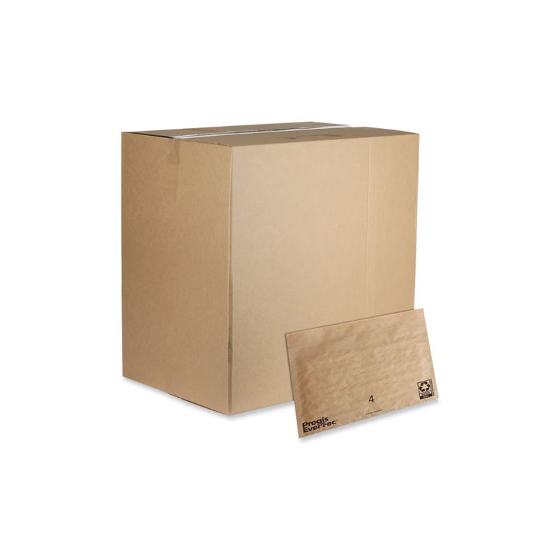 Pregis EverTec Curbside Recyclable Padded Mailer, #4, Kraft Paper, Self-Adhesive Closure, 14 x 9, Brown, 150/Carton, 1 of 6