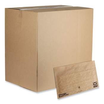 Pregis EverTec Curbside Recyclable Padded Mailer, #4, Kraft Paper, Self-Adhesive Closure, 14 x 9, Brown, 150/Carton
