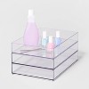 Medium 12 X 4 X 2 Plastic Organizer Tray Clear - Brightroom™ : Target