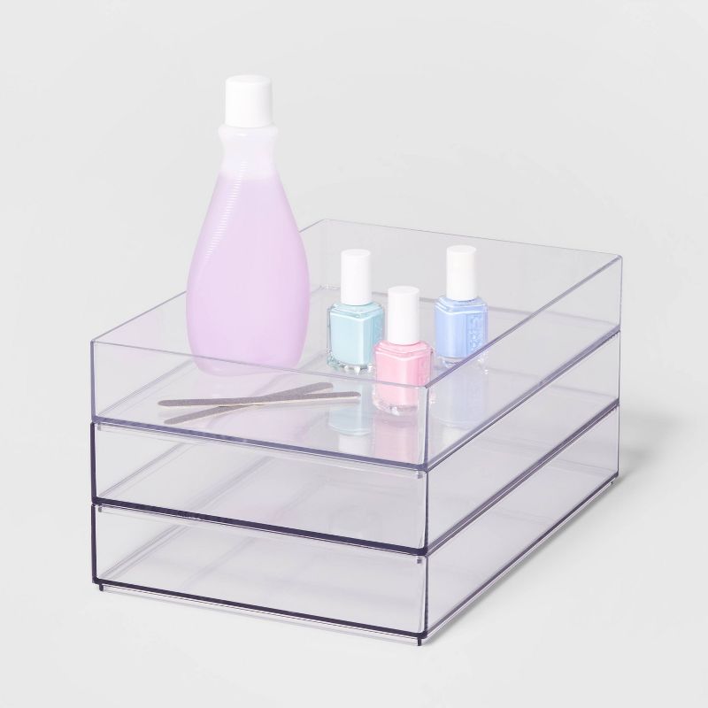 Plastic Organizer Tray Clear - Brightroom™, 4 of 12