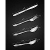 Deluxe Premium Cutlery Flatware Set for the Home - Stainless steel cutlery service with 1 dinner fork, 1 dinner knife, 1 dinner spoon and 1 tea spoon - 3 of 4