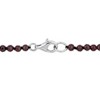 EVERLY JEWELRY | Sterling Silver 13-15mm Cultured Freshwater Pearl and Purple Garnet Beaded Layering Necklace - 20 in - 2 of 4