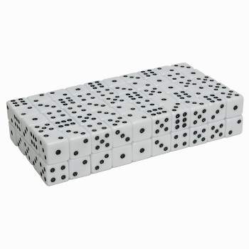 WE Games White Opaque Dice - 100 Pack