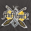 Harry Potter Hufflepuff Broomstick Badger Logo Kids T-Shirt For Youth Charcoal - 3 of 4