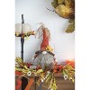 Gulches Series  Red and White Shatterproof Standing Santa with Lantern and Bag Holiday Ornament - 2 of 4
