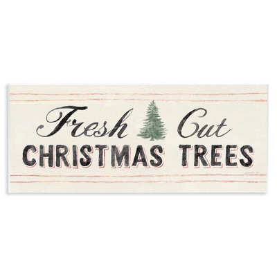 Stupell Industries Fresh Cut Christmas Trees Vintage, 17" x 7"