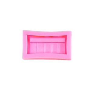 O'Creme Cosmetics Eyeshadow Palette Silicone Fondant Mold - 1.75" x 2" - Pink - 1 of 3