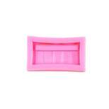 O'Creme Cosmetics Eyeshadow Palette Silicone Fondant Mold - 1.75" x 2" - Pink