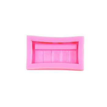O'Creme Cosmetics Eyeshadow Palette Silicone Fondant Mold - 1.75" x 2" - Pink