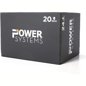 Power Systems 3-in-1 Foam Plyo Box 16" x 20" - Non-Slip Plyometric Jump Box for Home Gym - 1 of 4