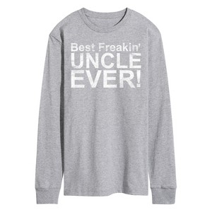 Men's - Instant Message - Best Freakin Uncle Ever Long Sleeve Graphic T-Shirt - 1 of 4