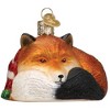Old World Christmas Blown Glass Ornament for Christmas Tree, Cozy Fox - 3 of 4