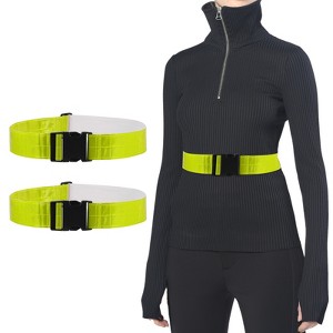 Unique Bargains Adjustable High Visibility Running Reflective Belt for Motorcycling Cycling 2 Pcs - 1 of 4