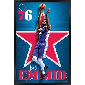 Trends International NBA Philadelphia 76ers - Joel Embiid 20 Framed Wall Poster Prints - 1 of 4