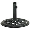 vidaXL Umbrella Base Green Cast Iron 17.3 in Diameter Floral Inlays - 2 of 4