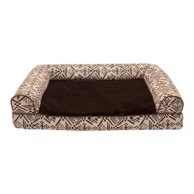 Medium Desert Brown Orthopedic Foam Pet Sofa Bed