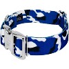 Country Brook Petz 1 1/2 Inch Premium Royal Blue and White Camo Dog Collar - 2 of 4
